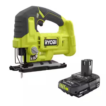 RYOBI PCL525 18V ONE+ cordless jig saw with 18V battery pack