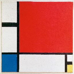 Composition II in Red, Blue, and Yellow, 1930.