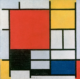 Composition in Red, Yellow, Blue and Black, 1921.