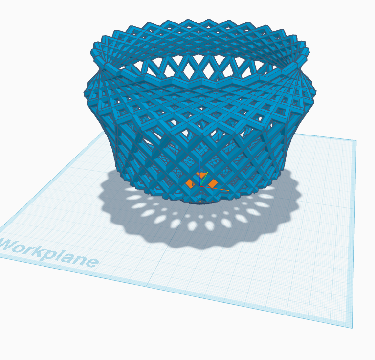 The basket frame with a flat round base under it.