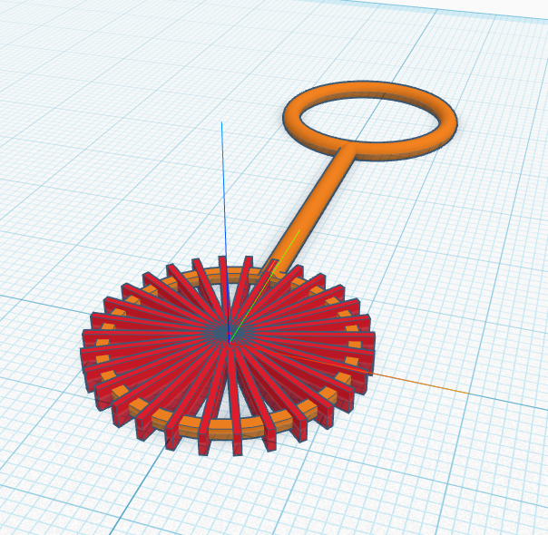 The wand with ridges every 12 degrees.