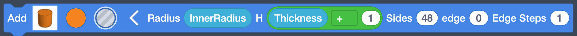 The math block reading Thickness + 1.