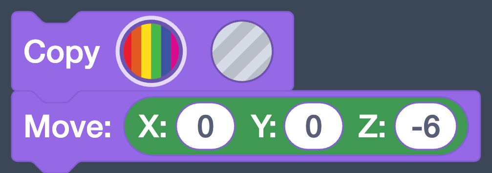 The Copy and Move blocks for the second ring.
