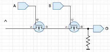 MyAND with a pull resistor added before the output.