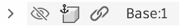Base:1 in the Browser with its eyeball icon turned off.