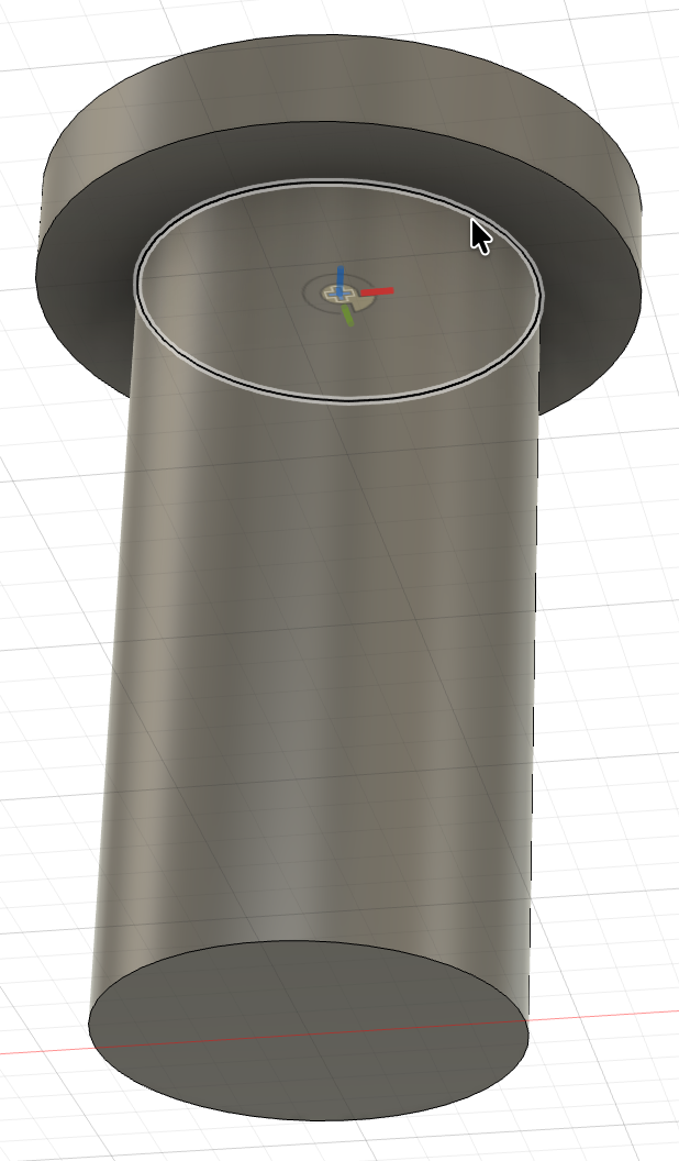 The Axle with the edge under its head selected.