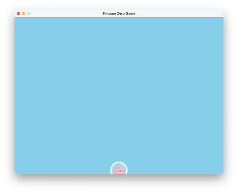 The alien half-sunk below the bottom edge of the screen.