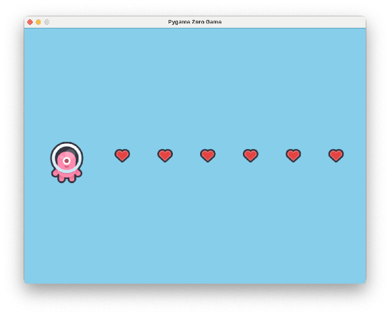 Fewer hearts, evenly spaced, thanks to the cooldown.